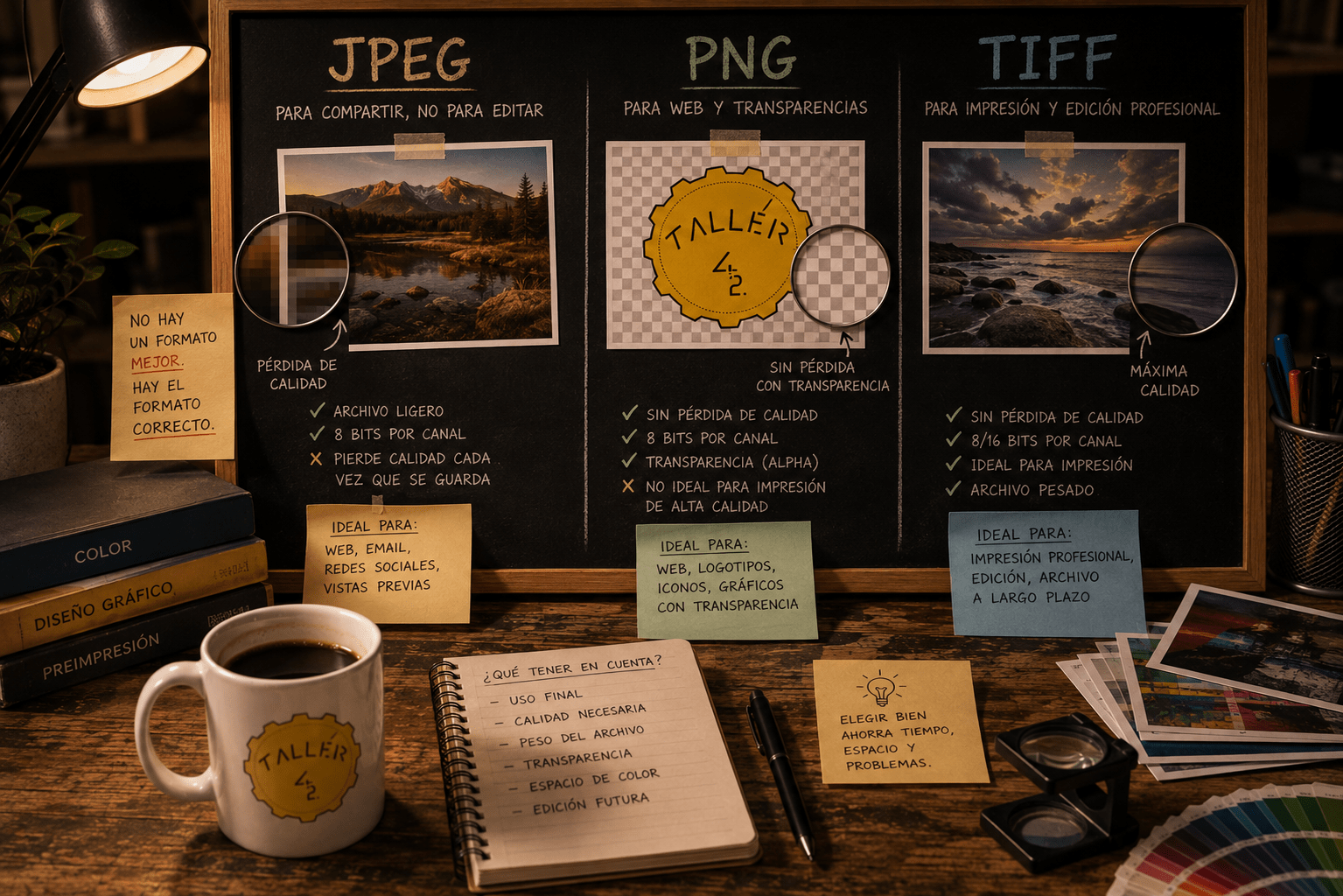 🖼️ JPEG vs PNG vs TIFF: ¿Cuál usar, cuándo y por qué?