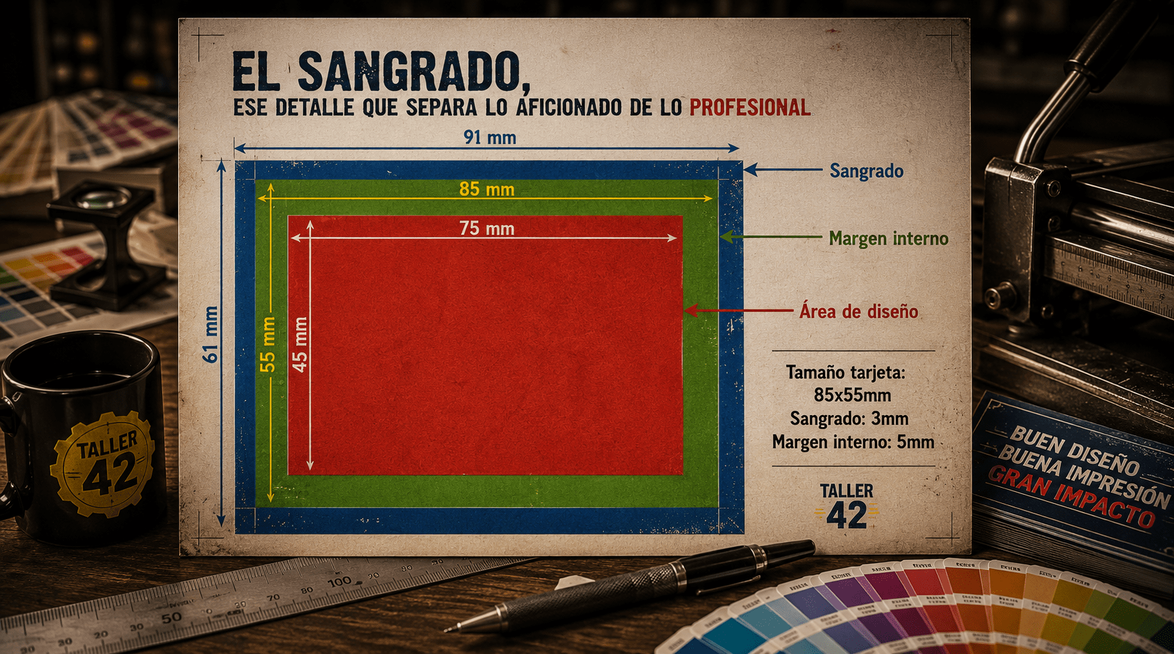 El sangrado: qué es y por qué separa lo profesional de lo aficionado en imprenta